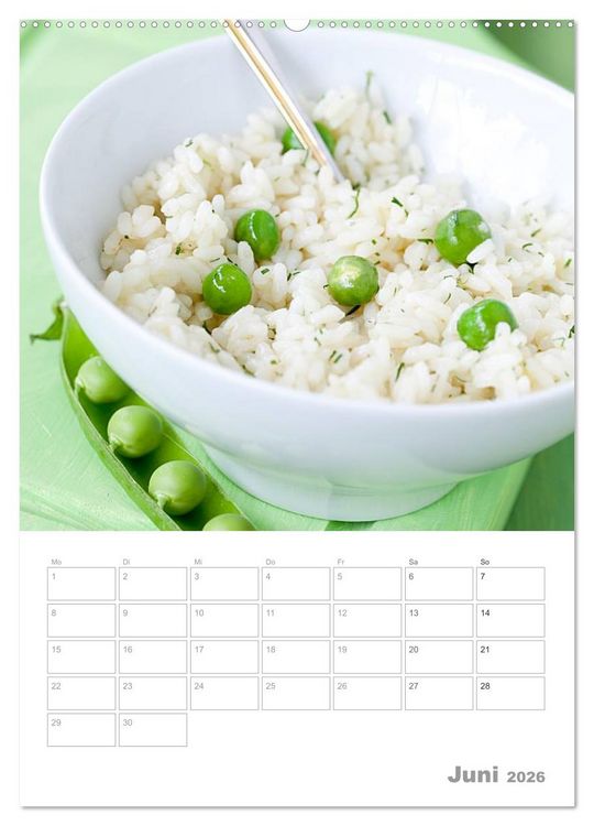 Produktbild: Vegetarisch durch das Jahr / Planer (Wandkalender 2026 DIN A2 hoch), CALVENDO Monatskalender