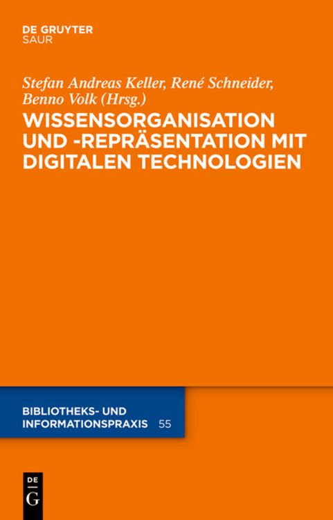 Produktbild: Wissensorganisation und -repr&auml;sentation mit digitalen Technologien