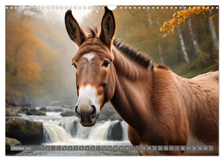 Produktbild: Eseltr&auml;ume (Wandkalender 2026 DIN A3 quer), CALVENDO Monatskalender