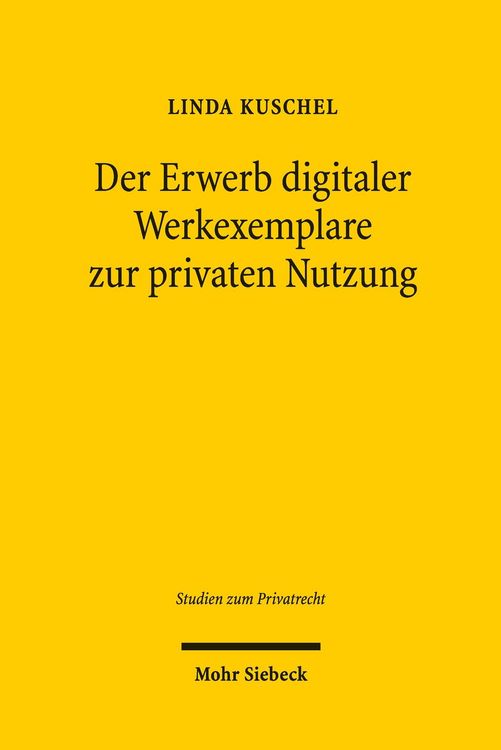 Produktbild: Der Erwerb digitaler Werkexemplare zur privaten Nutzung