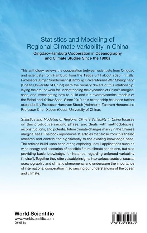 Produktbild: STATISTICS & MODELING REGIONAL CLIMATE VARIABILITY IN CHINA