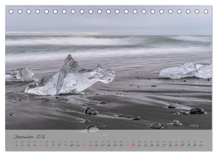 Produktbild: Naturwunder in Island (Tischkalender 2026 DIN A5 quer), CALVENDO Monatskalender
