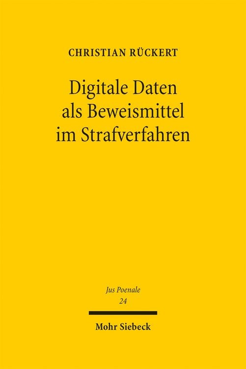 Produktbild: Digitale Daten als Beweismittel im Strafverfahren