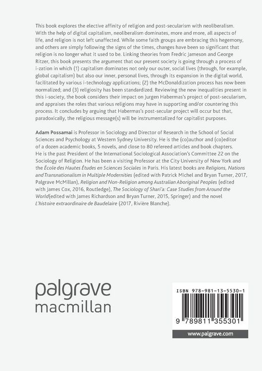 Produktbild: The i-zation of Society, Religion, and Neoliberal Post-Secularism