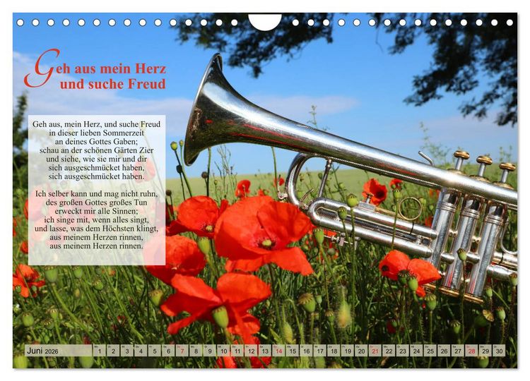 Produktbild: Lieder f&uuml;r Blechbl&auml;ser (Wandkalender 2026 DIN A4 quer), CALVENDO Monatskalender