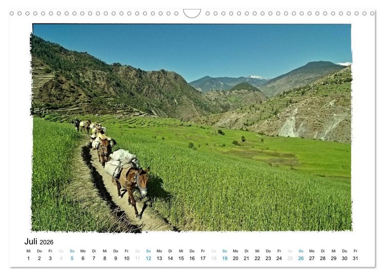 Produktbild: NEPAL GREAT HIMALAYA TRAIL - KULTUR ROUTE (Wandkalender 2026 DIN A3 quer), CALVENDO Monatskalender