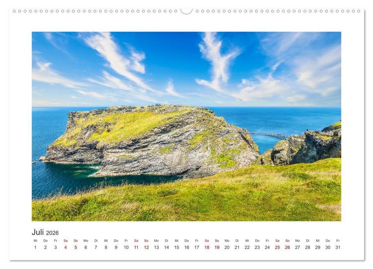 Produktbild: S&uuml;dengland - Impressionen aus dem S&uuml;dwesten von England (Wandkalender 2026 DIN A2 quer), CALVENDO Monatskalender