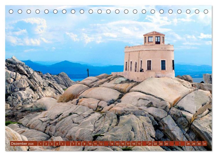 Produktbild: Sardiniens magische K&uuml;sten (Tischkalender 2026 DIN A5 quer), CALVENDO Monatskalender