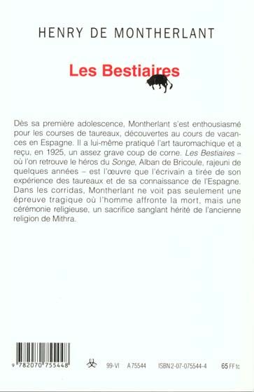 Produktbild: Les bestiaires