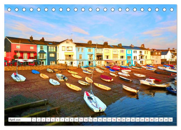 Produktbild: S&uuml;dengland - On the road in Devon und Cornwall (Tischkalender 2026 DIN A5 quer), CALVENDO Monatskalender