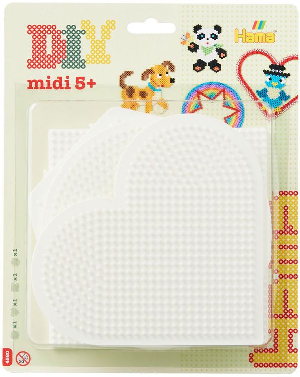 Produktbild: Hama&reg; B&uuml;gelperlen Blister mit 4 Stiftplatten.