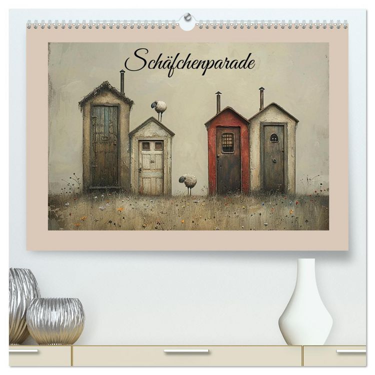 Produktbild: Sch&auml;fchenparade (hochwertiger Premium Wandkalender 2026 DIN A2 quer), Kunstdruck in Hochglanz
