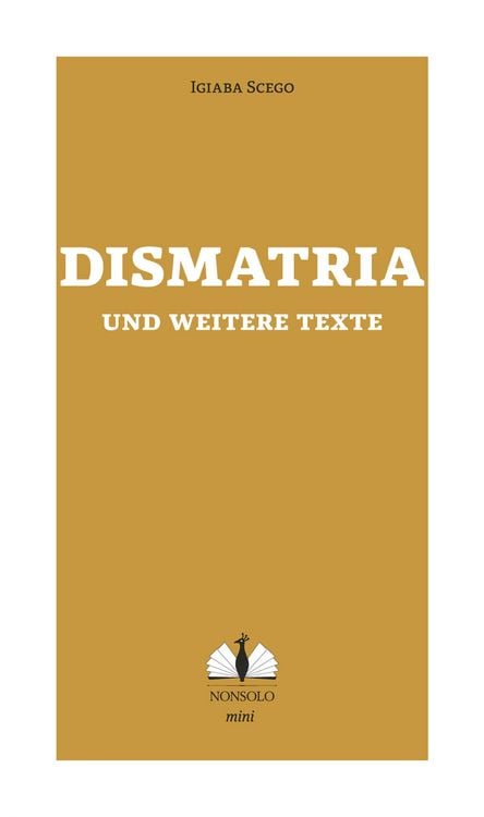Produktbild: Dismatria und weitere Texte