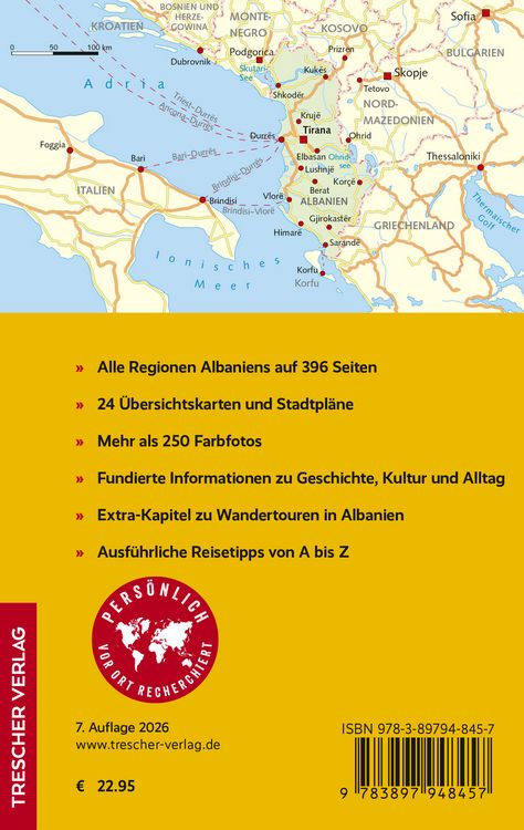 Produktbild: TRESCHER Reisef&uuml;hrer Albanien