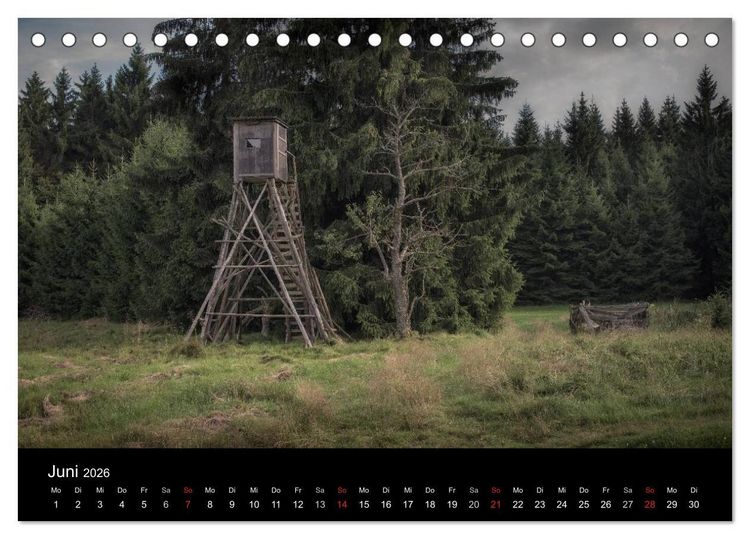 Produktbild: Kanzelkalender 2026 (Tischkalender 2026 DIN A5 quer), CALVENDO Monatskalender