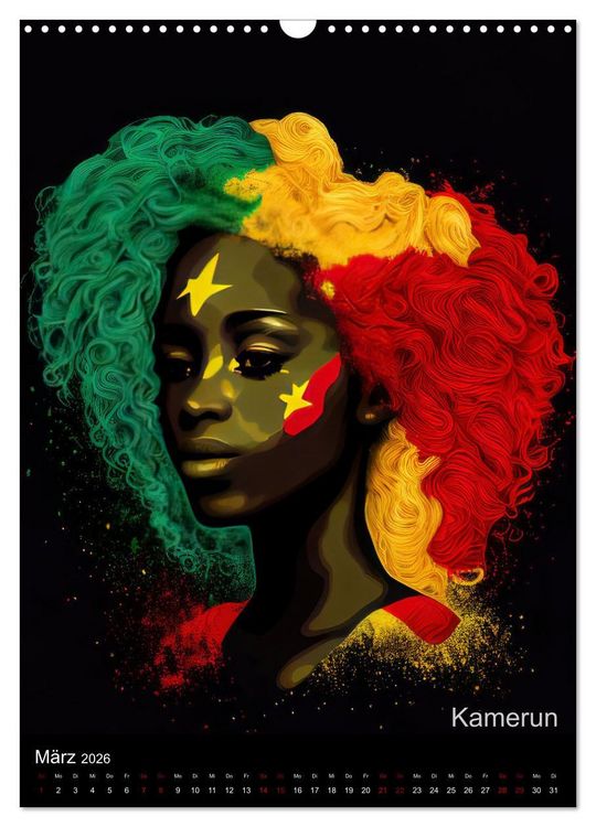 Produktbild: Afrikanische Sch&ouml;nheiten (Wandkalender 2026 DIN A3 hoch), CALVENDO Monatskalender