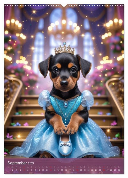 Produktbild: Puppy Tales - M&auml;rchen auf vier Pfoten (hochwertiger Premium Wandkalender 2027 DIN A2 hoch), Kunstdruck in Hochglanz