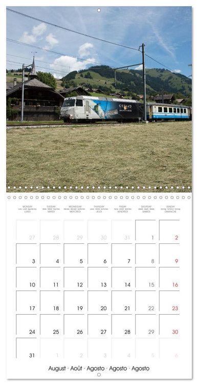 Produktbild: Swiss Trains (Wall Calendar 2026 12 &times; 12 Inch) CALVENDO 12 Month Wall Calendar