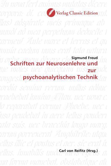 Produktbild: Freud, S: Schriften zur Neurosenlehre und zur psychoanalytis