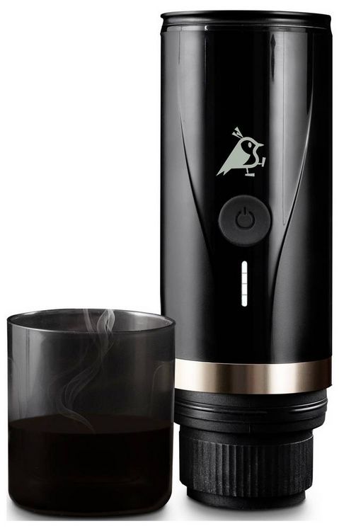 Produktbild: Aqiila Coffeebird Portable espresso machine Kaffeemaschine Schwarz Fassungsverm&ouml;gen Tassen=5 f&uuml;r unterwegs / portable