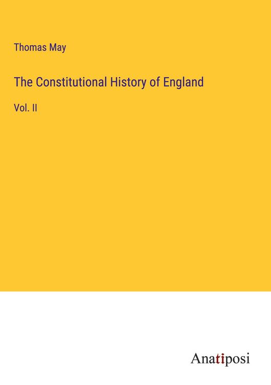 Produktbild: The Constitutional History of England