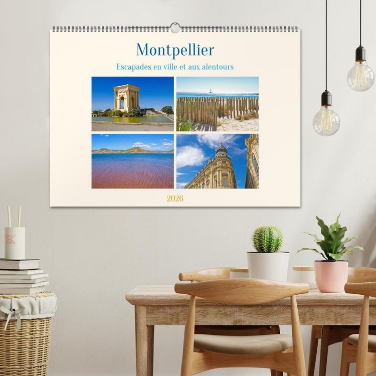 Produktbild: Montpellier - Escapades en ville et aux alentours (Calendrier mural 2026 DIN A2 vertical), CALVENDO calendrier mensuel