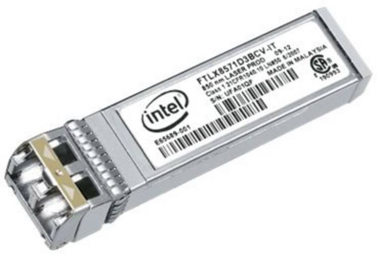 Produktbild: Intel E10GSFPSR Ethernet SFP+ SR Optics - SFP+ SFP+ Transceiver-Modul 10 GBit/s Modultyp SR