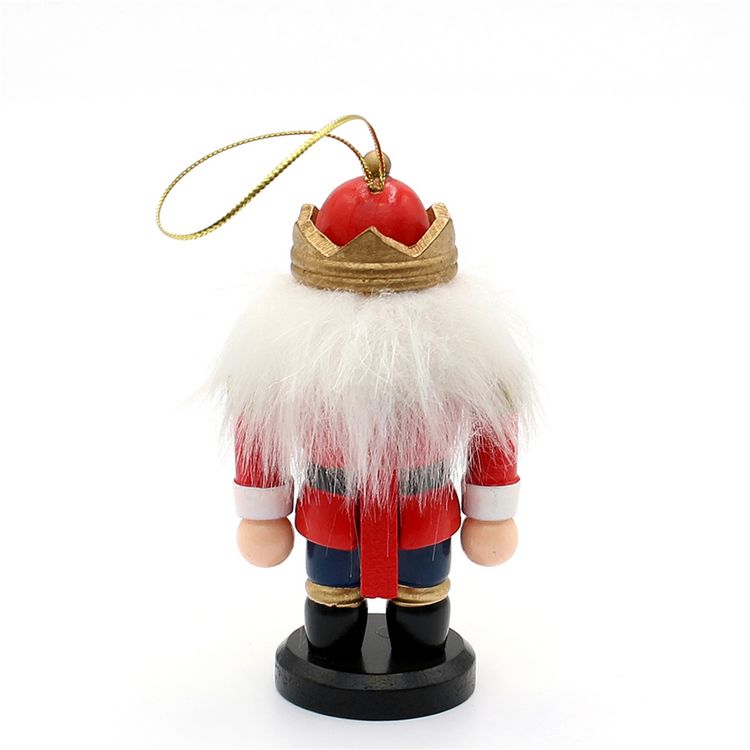 Produktbild: SIGRO 3er Set Holz Nussknacker rot "dicke Form" mit Anh