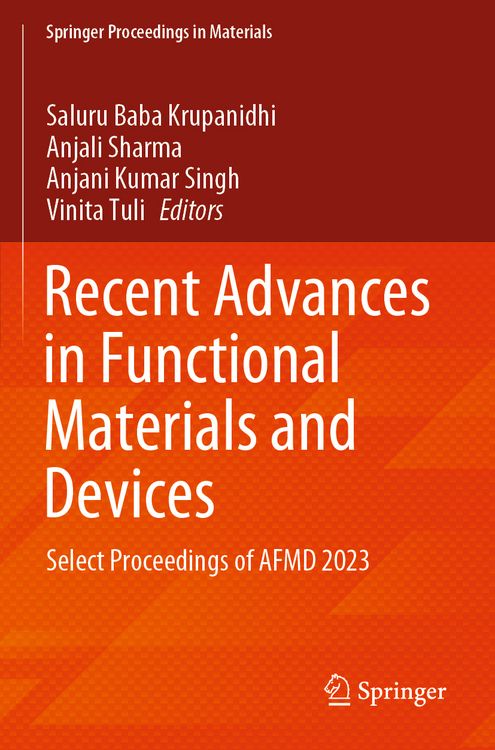 Produktbild: Recent Advances in Functional Materials and Devices