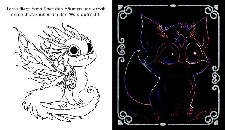 Produktbild: Fantasy Scratch Art - Fantastische Tiere
