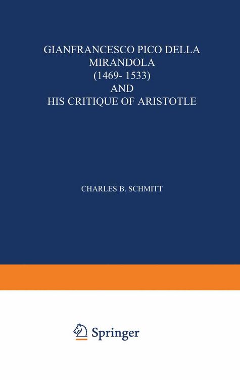 Produktbild: Gianfrancesco Pico Della Mirandola (1469&ndash;1533) and His Critique of Aristotle