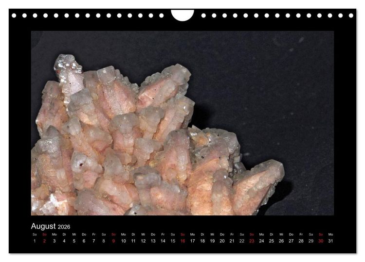 Produktbild: Mineralien aus dem Sauerland (Wandkalender 2026 DIN A4 quer), CALVENDO Monatskalender