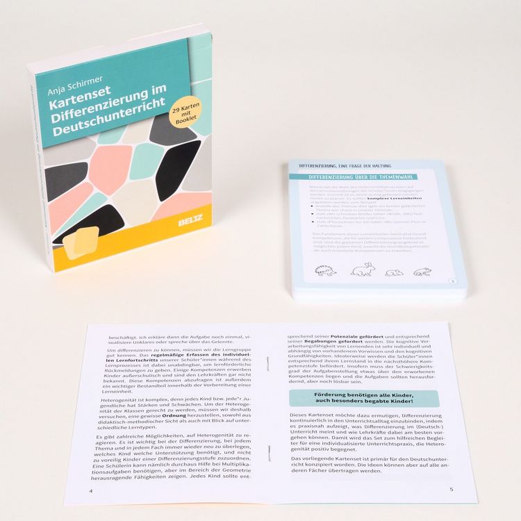 Produktbild: Kartenset Differenzierung im Deutschunterricht