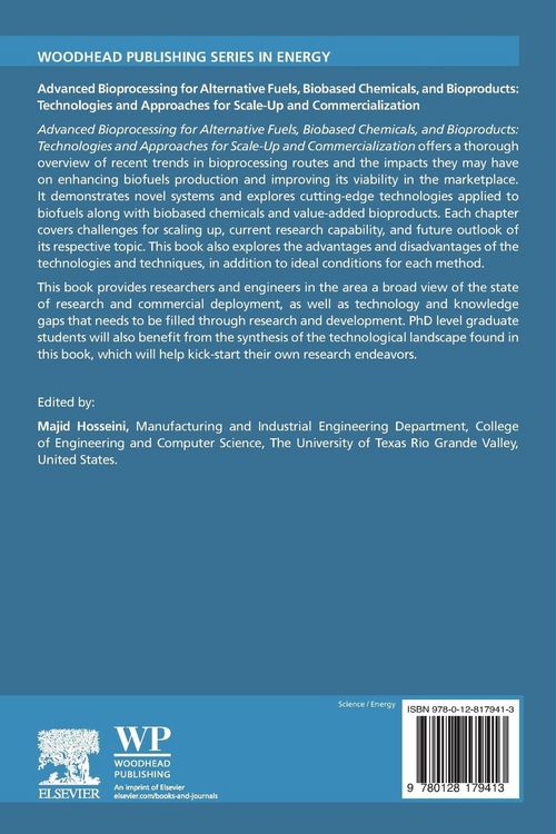 Produktbild: Advanced Bioprocessing for Alternative Fuels, Biobased Chemicals, and Bioproducts
