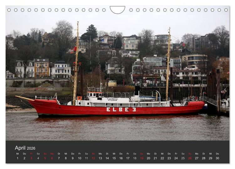 Produktbild: Hafen Hamburg 2026 (Wandkalender 2026 DIN A4 quer), CALVENDO Monatskalender