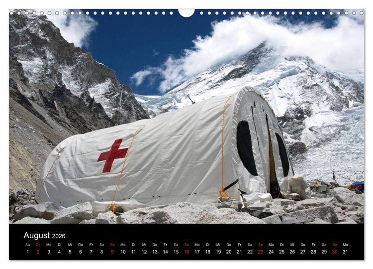 Produktbild: Majest&auml;tische Bergwelten - Der Everest Trek (Wandkalender 2026 DIN A3 quer), CALVENDO Monatskalender