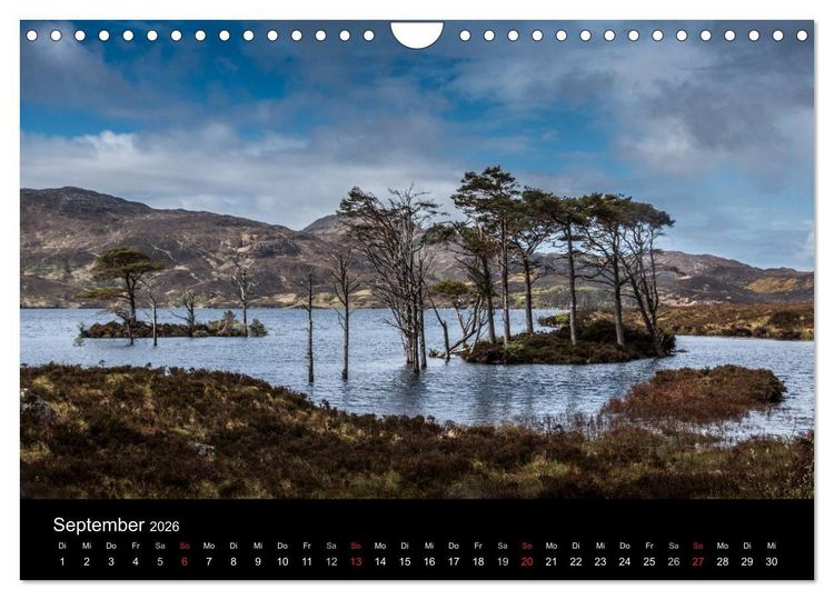 Produktbild: Die Highlands - Schottlands rauher Nordwesten (Wandkalender 2026 DIN A4 quer), CALVENDO Monatskalender