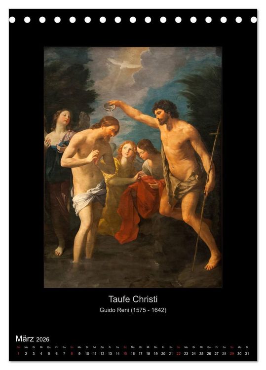 Produktbild: Jesus Christus - Das Leben Christi auf Gem&auml;lden der alten Meister (Tischkalender 2026 DIN A5 hoch), CALVENDO Monatskalender