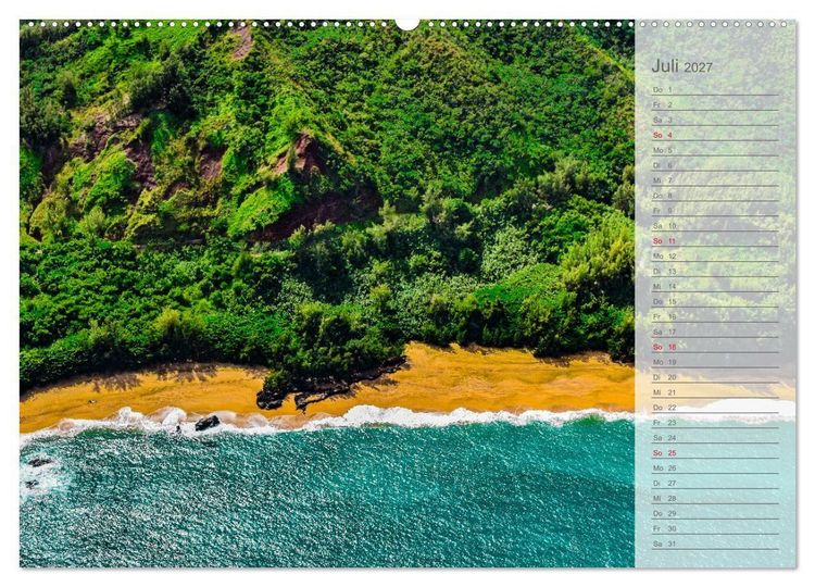 Produktbild: Malerisches Hawaii (Wandkalender 2027 DIN A2 quer), CALVENDO Monatskalender