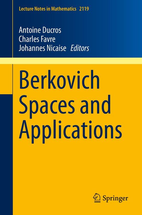 Produktbild: Berkovich Spaces and Applications