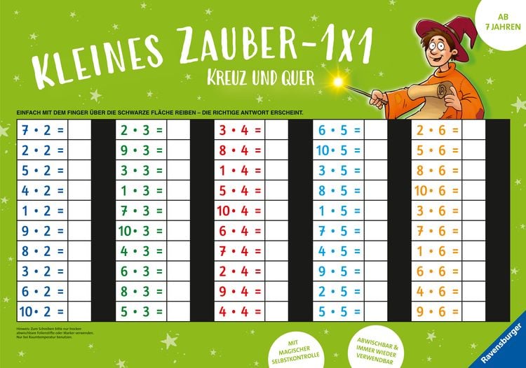 Produktbild: Ravensburger Zaubertafel - Kleines Zauber-1x1: Kreuz und quer