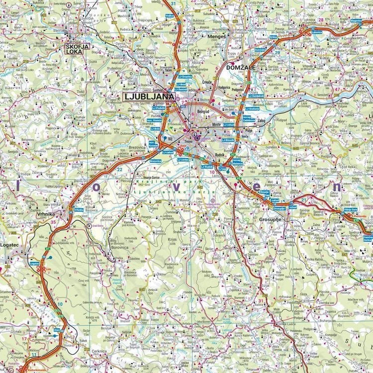Produktbild: Freytag & berndt Stra&szlig;enkarte Slowenien 1:200.000
