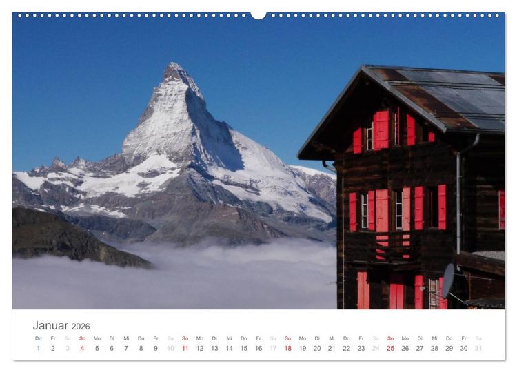 Produktbild: Magie Matterhorn (hochwertiger Premium Wandkalender 2026 DIN A2 quer), Kunstdruck in Hochglanz
