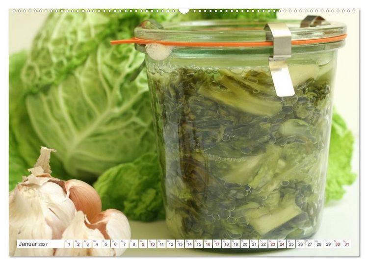Produktbild: Fermentiertes Gem&uuml;se (hochwertiger Premium Wandkalender 2027 DIN A2 quer), Kunstdruck in Hochglanz