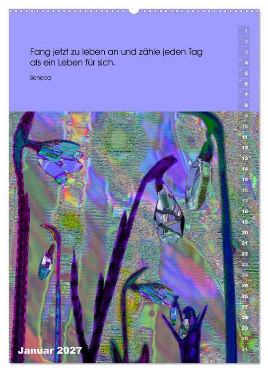 Produktbild: Philosophische Inspirationen Wandkalender 2027 (hochwertiger Premium Wandkalender 2027 DIN A2 hoch), Kunstdruck in Hochglanz