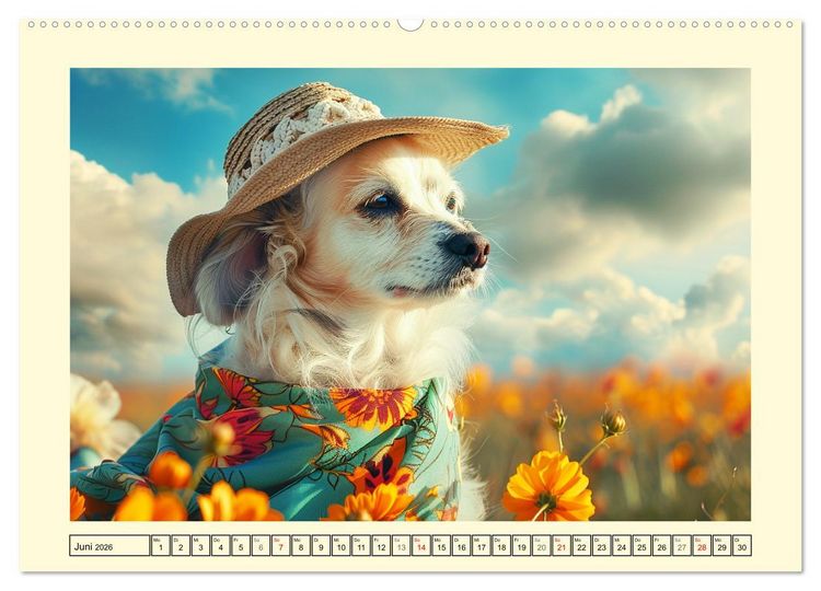 Produktbild: Elegante Modenschau auf dem Land. Bauernhoftiere als Fashion-Ikonen (Wandkalender 2026 DIN A2 quer), CALVENDO Monatskalender