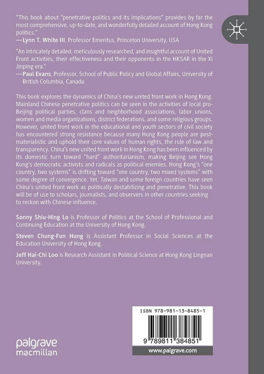 Produktbild: China's New United Front Work in Hong Kong