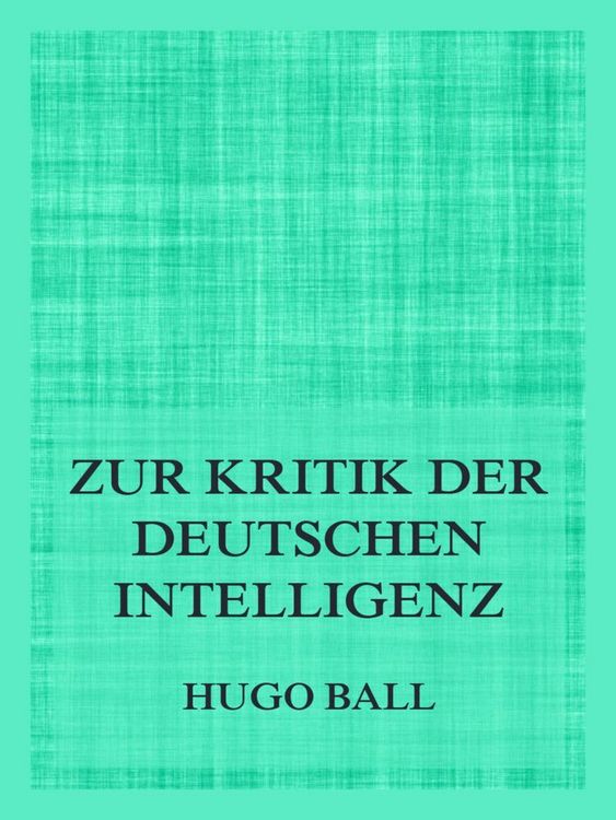 Produktbild: Zur Kritik der deutschen Intelligenz