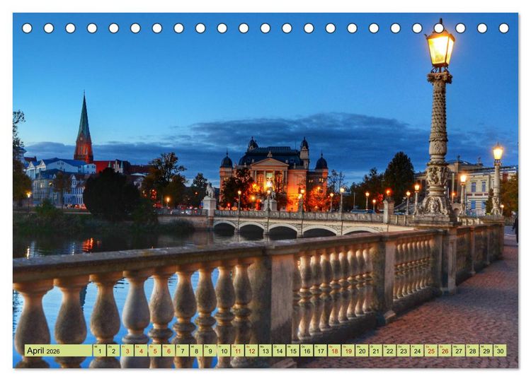 Produktbild: Schwerin - Welterbe (Tischkalender 2026 DIN A5 quer), CALVENDO Monatskalender