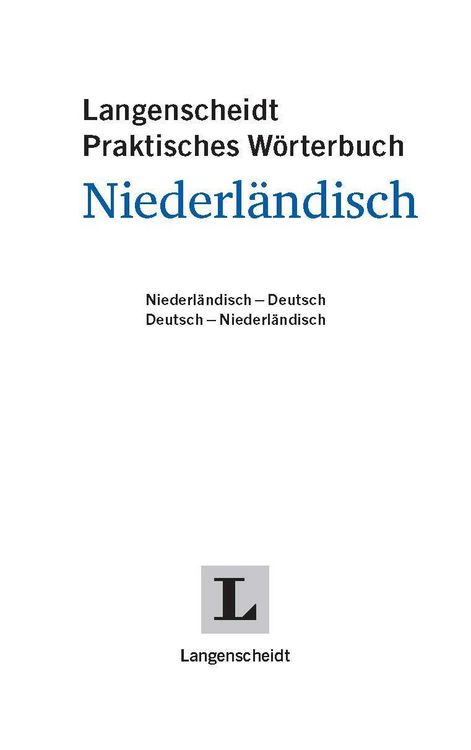Produktbild: Langenscheidt Praktisches W&ouml;rterbuch Niederl&auml;ndisch